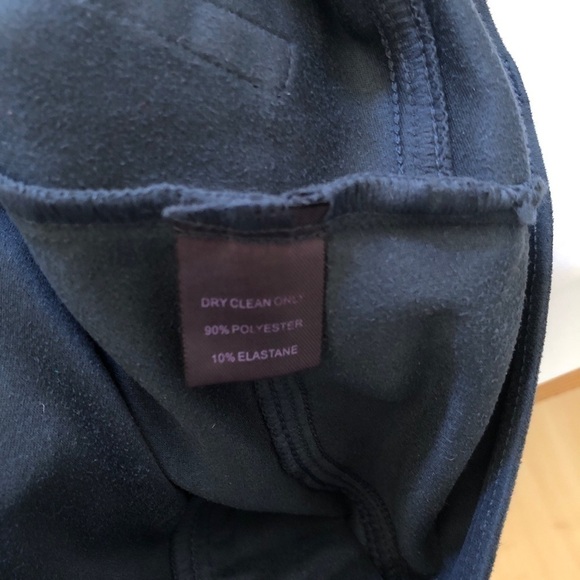 Hale Bob Dark Gray Suede Skinny Stretchy Pants - Picture 7 of 8